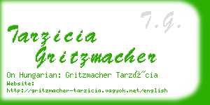 tarzicia gritzmacher business card